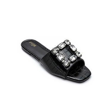 Fyor MY 223 Flat sandal #color_black