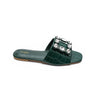 Fyor MY 223 Flat sandal #color_green