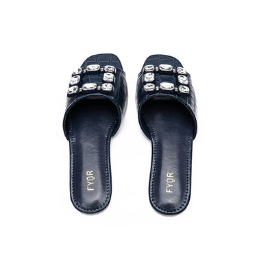 Fyor MY 223 Flat sandal #color_navy-blue