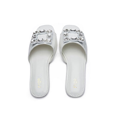 Fyor MY 223 Flat sandal #color_white