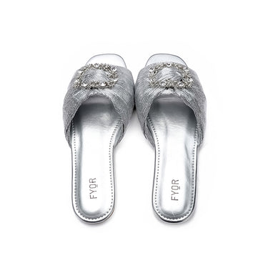 Fyor MY 224 Flat sandal #color_silver