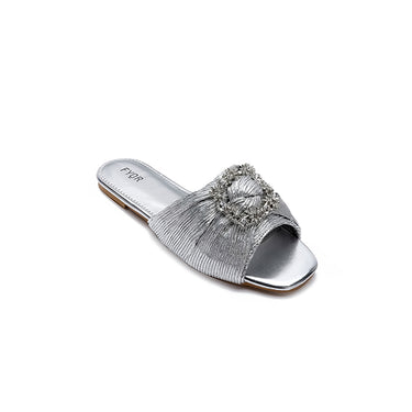 Fyor MY 224 Flat sandal #color_silver