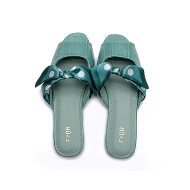 Fyor MY 232 Flat sandal #color_mint-green
