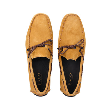 Paco PSV 006 Men's Moccasin #color_suede-tan