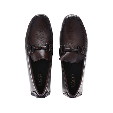 Paco PSV 013 Men's Moccasin #color_coffee