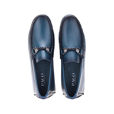 Paco PSV 019 Men's Moccasin #color_blue