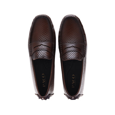 Paco PSV 024 Men's Moccasin #color_coffee