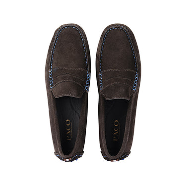 Paco PSV 026 Men's Moccasin #color_coffee